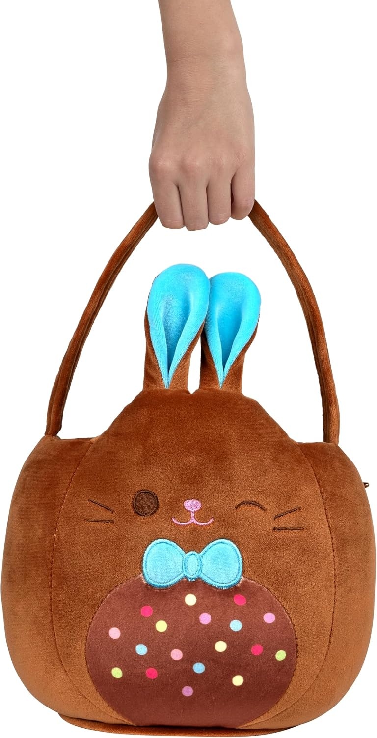 image:imageSquishmallows Original 12in Lancelot the Chocolate Bunny Egg Hunt Basket Ultrasoft Official Jazwares Plush AccessoryChocolate Bunny