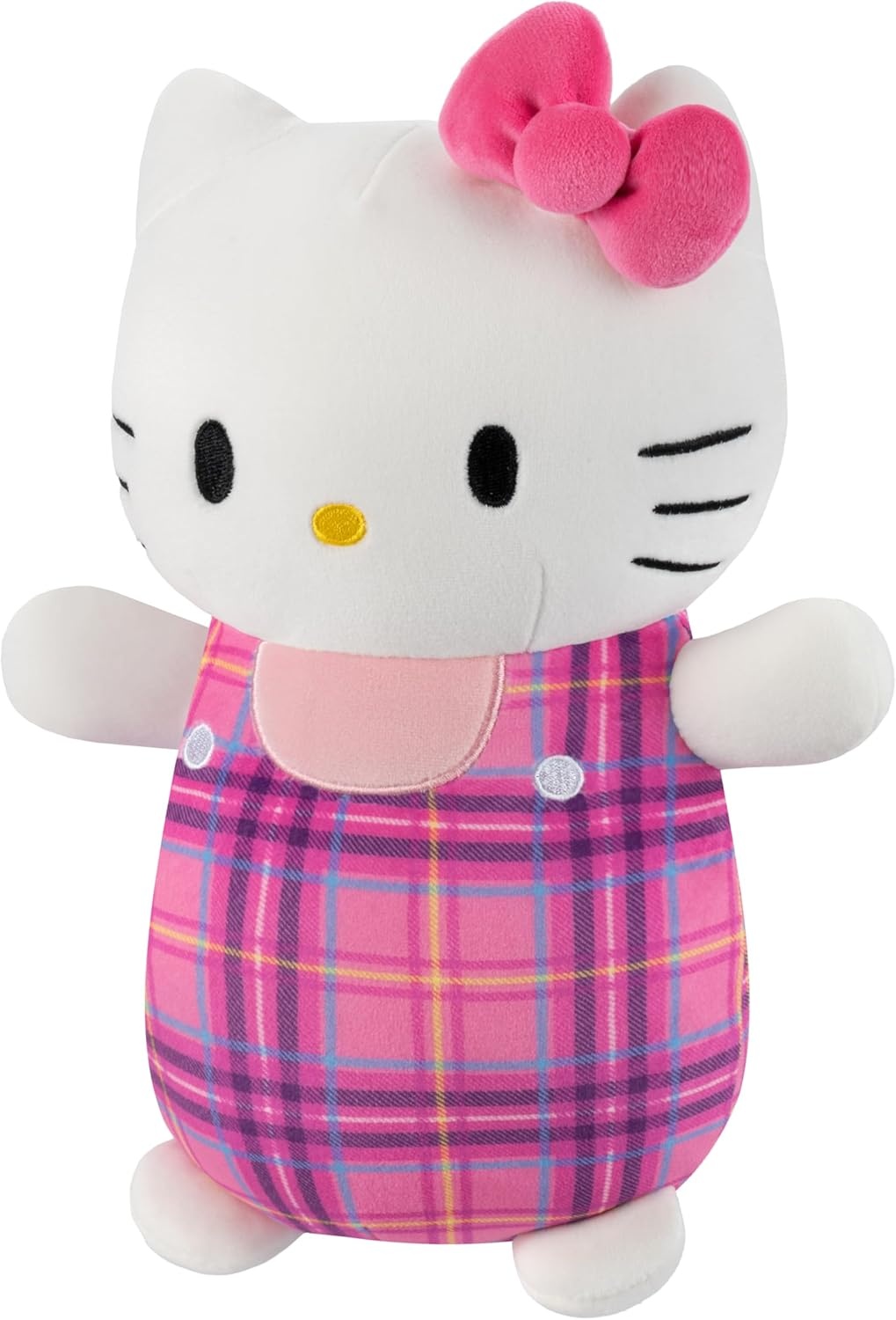 image:imageSquishmallows Original Sanrio 10in Plaid Pompompurin HugMees Ultrasoft Official Jazwares Plush MediumSizedPlaid Hello Kitty