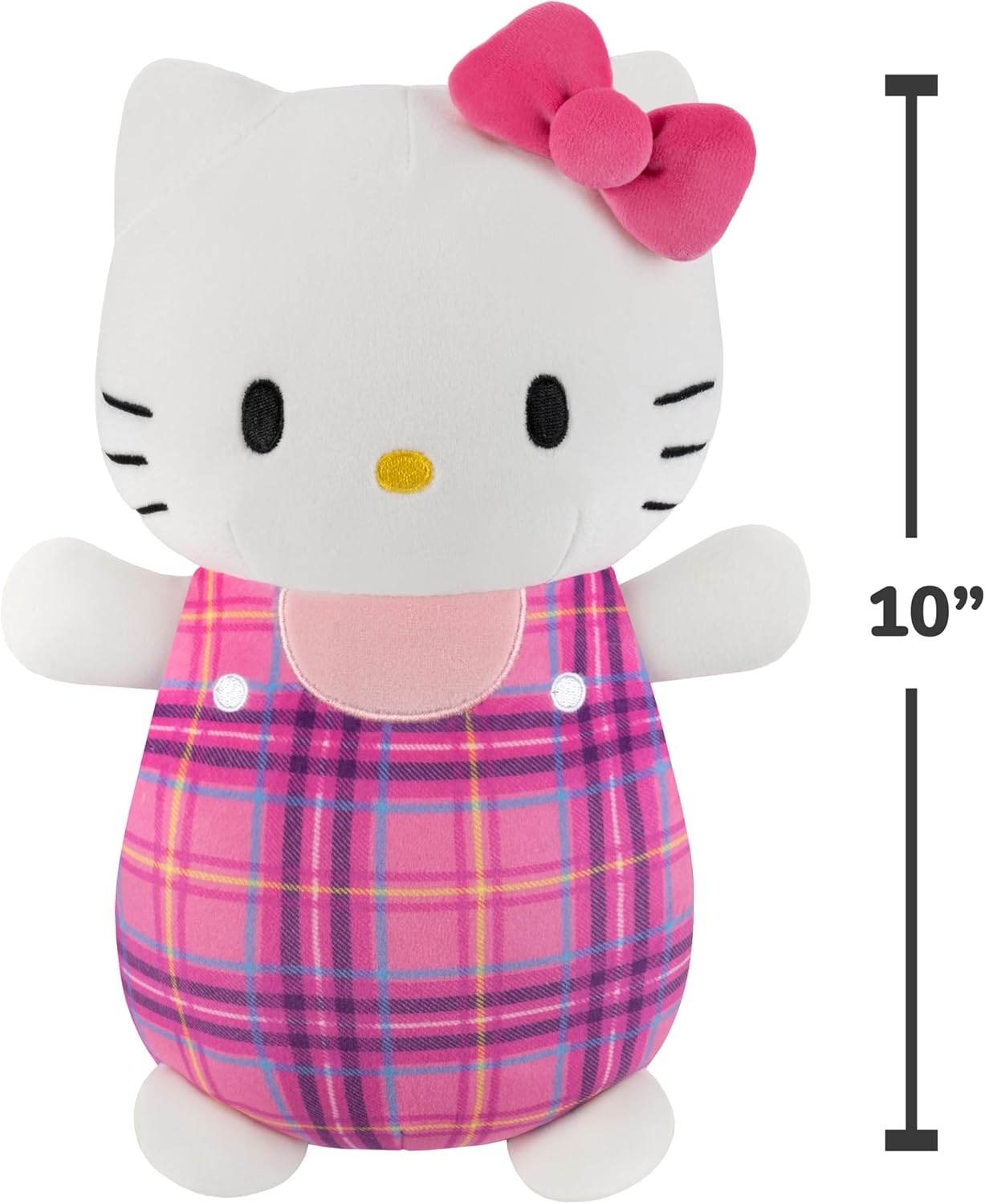 image:imageSquishmallows Original Sanrio 10in Plaid Pompompurin HugMees Ultrasoft Official Jazwares Plush MediumSizedPlaid Hello Kitty