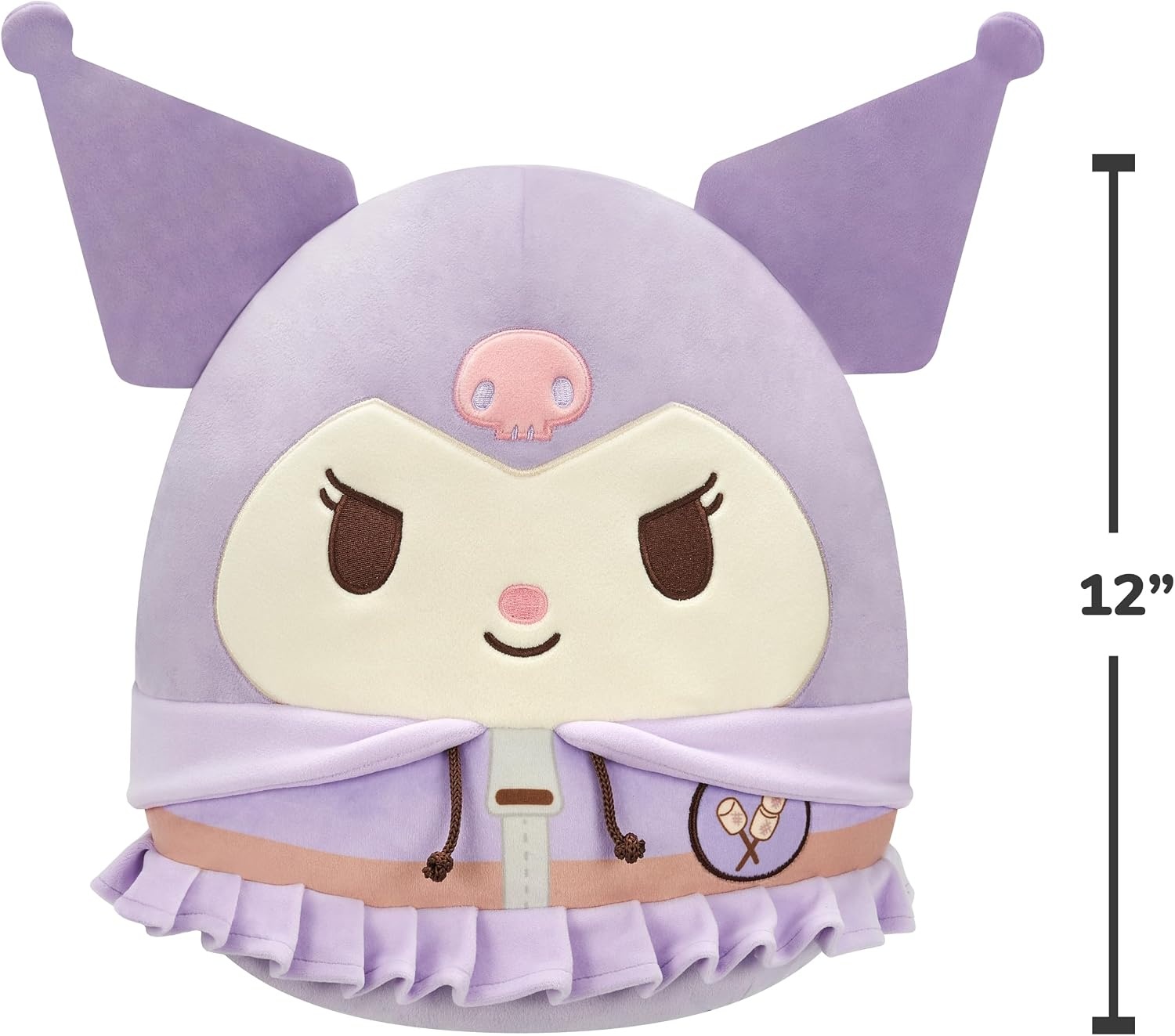 image:imageSquishmallows Original Sanrio 12in Cute Camping Kuromi Official Jazwares Plush MediumSizedKuromi
