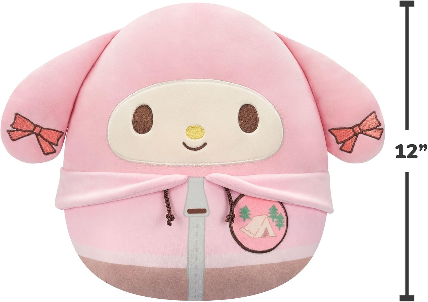 image:imageSquishmallows Original Sanrio 12in Cute Camping Kuromi Official Jazwares Plush MediumSizedMy Melody