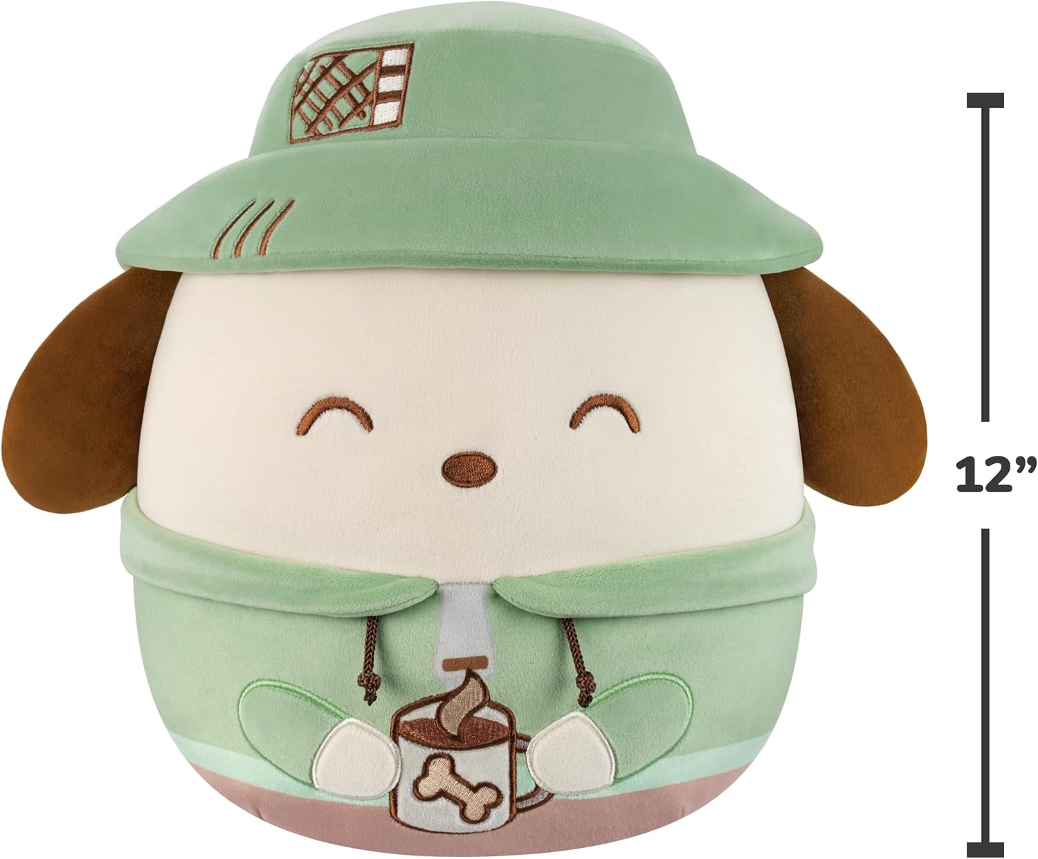 image:imageSquishmallows Original Sanrio 12in Cute Camping Kuromi Official Jazwares Plush MediumSizedPochacco