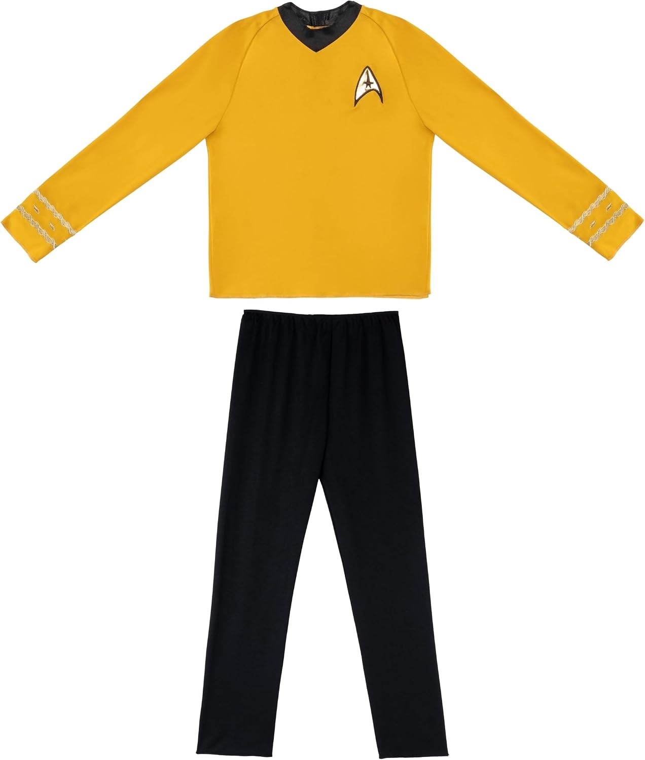 image:imageStar Trek Captain Kirk Official Youth Halloween Costume Premium Quality Long Sleeve Top with Black PantsSmall