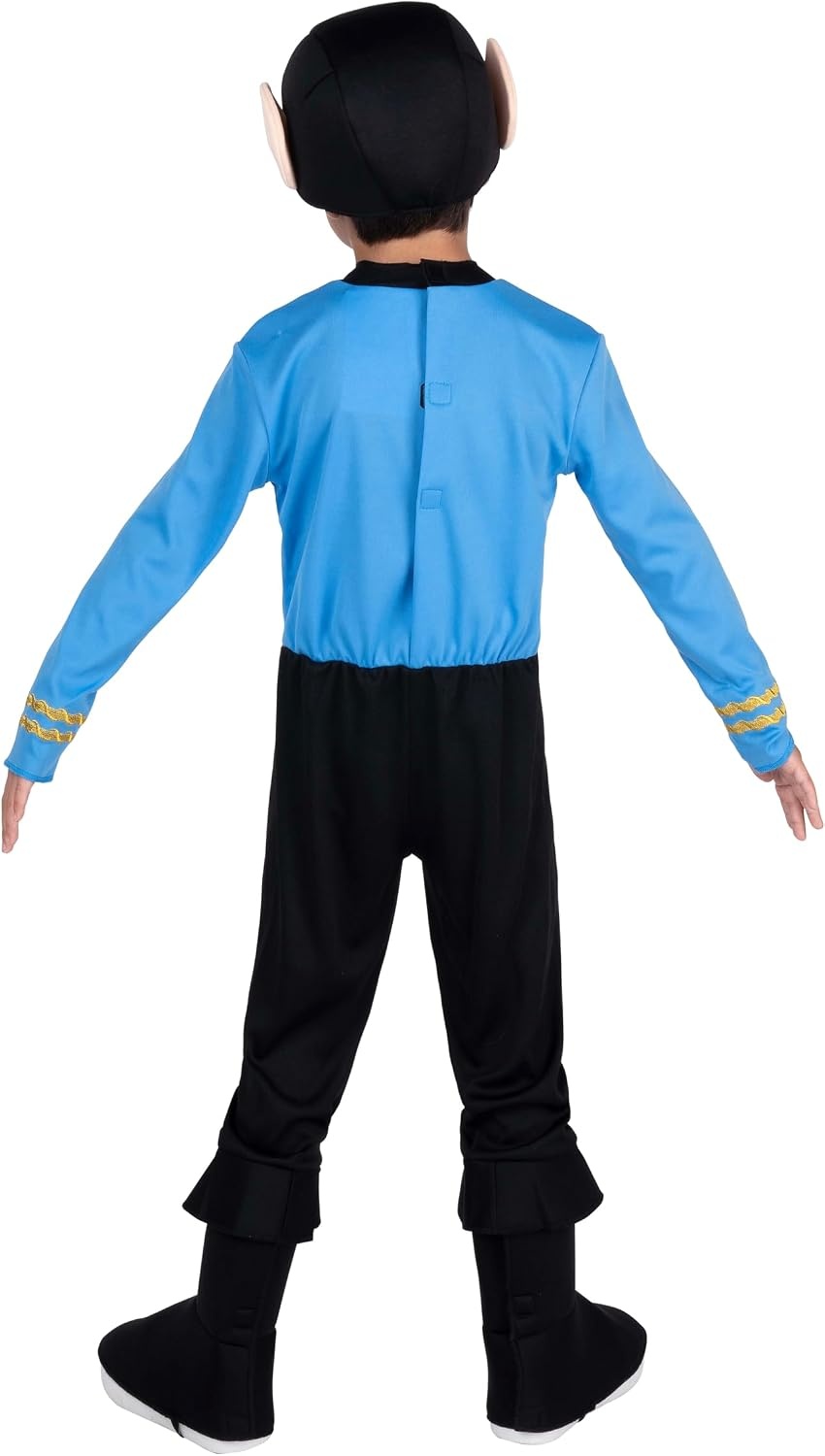 image:imageStar Trek Official Deluxe Toddler Halloween Costume Premium Quality Jumpsuit with Boot Covers plus HeadpieceStandard