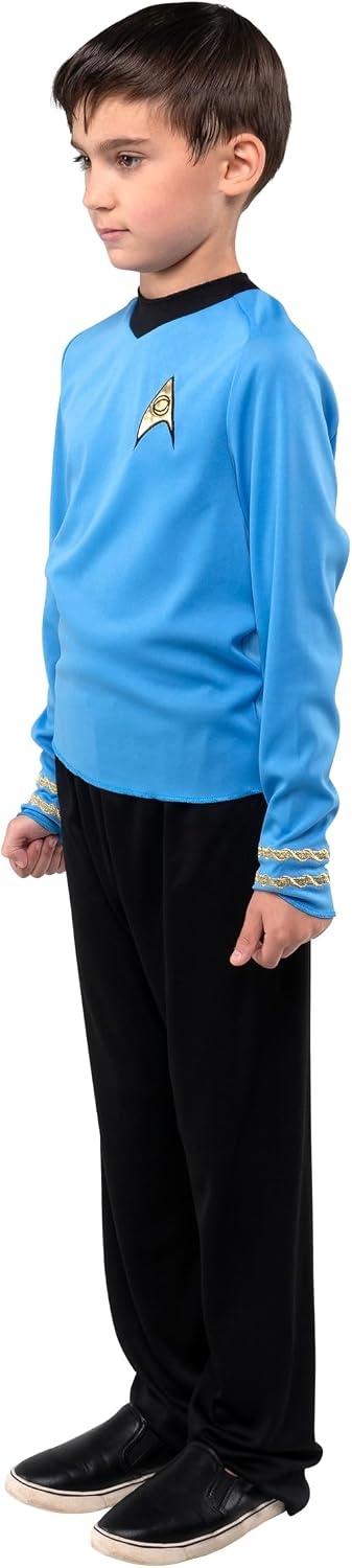 image:imageStar Trek Spock Official Youth Halloween Costume Premium Quality Long Sleeve Top with Black PantsLarge