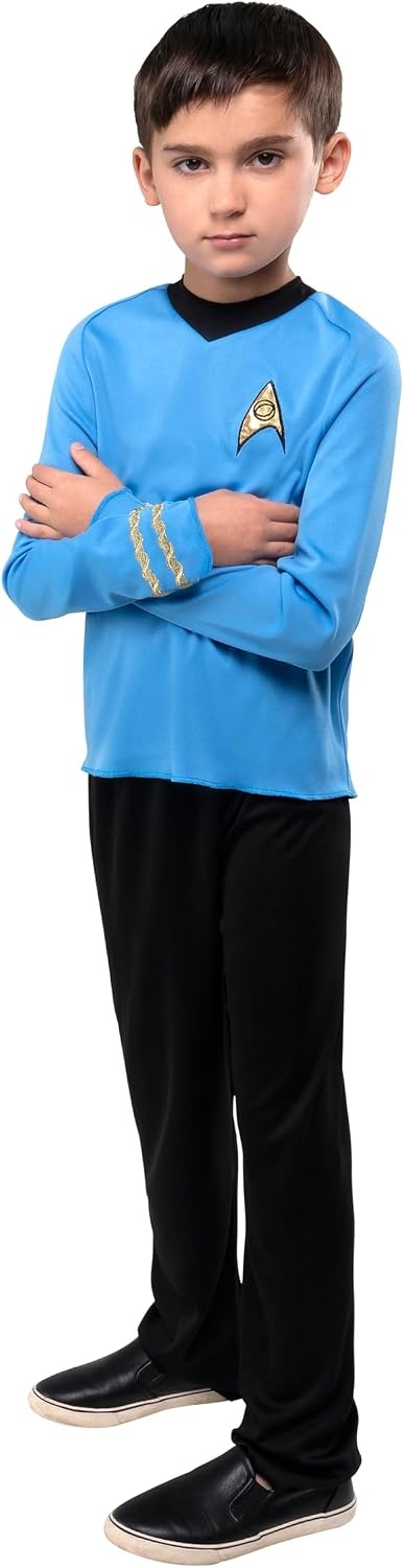 image:imageStar Trek Spock Official Youth Halloween Costume Premium Quality Long Sleeve Top with Black PantsMedium