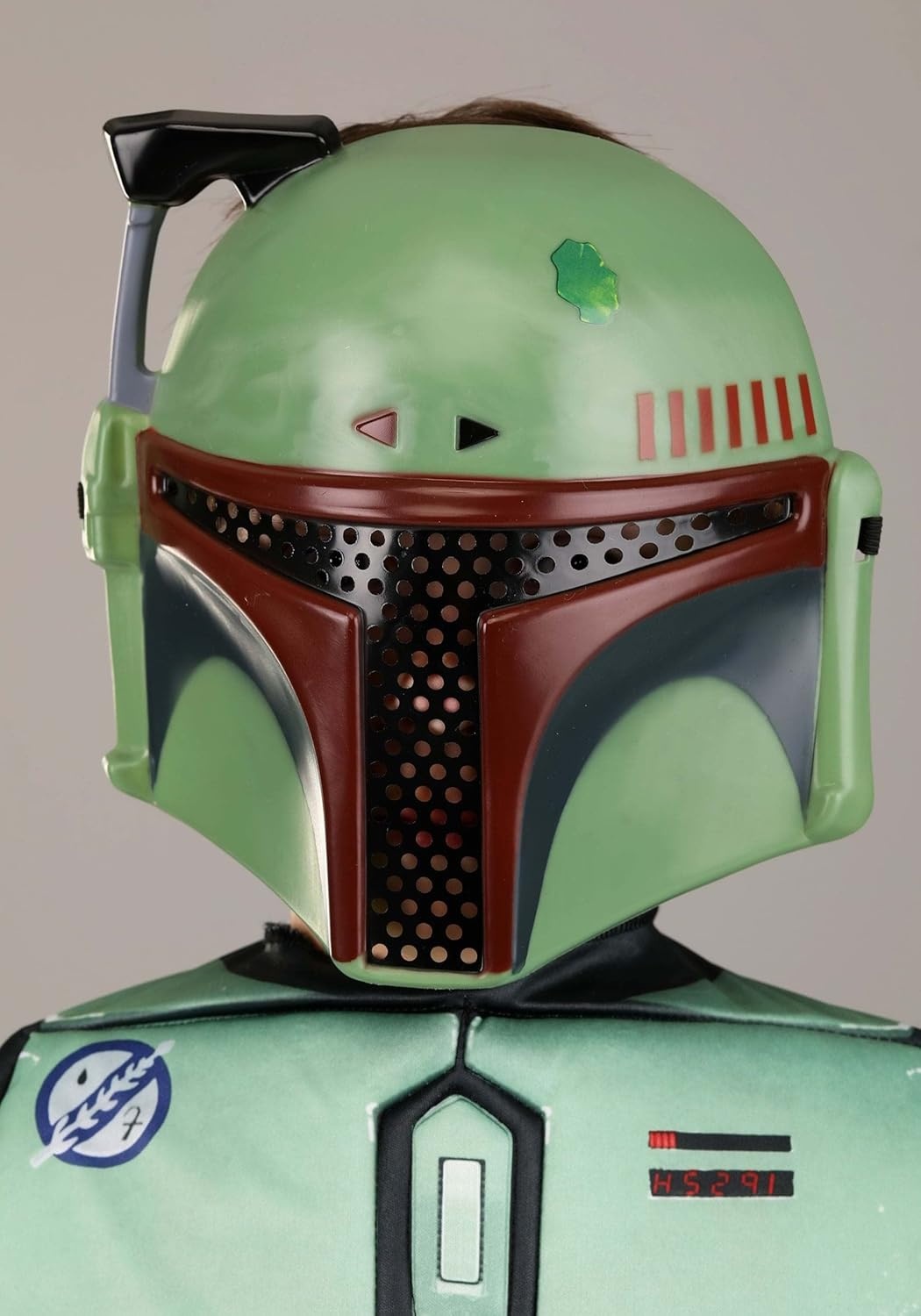 image:imageStar Wars Boba Fett Official Youth Halloween Costume Premium Padded Jumpsuit with Plastic Mask and Detachable CapeXlarge