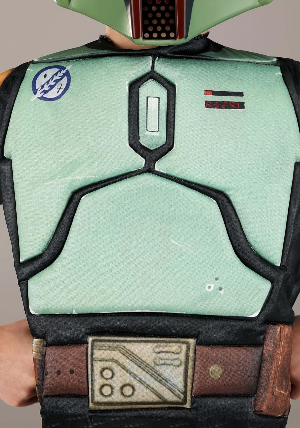 image:imageStar Wars Boba Fett Official Youth Halloween Costume Premium Padded Jumpsuit with Plastic Mask and Detachable CapeXlarge