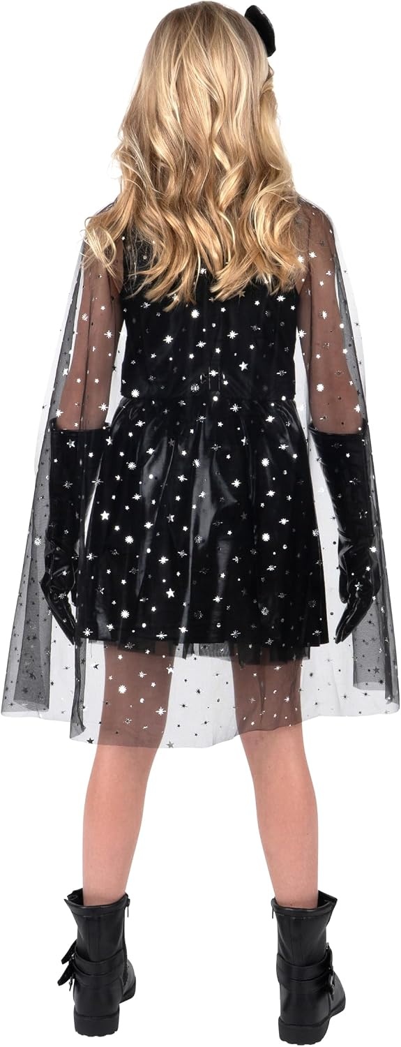 image:imageStar Wars Darth Vader Official Youth Halloween Dress Printed Dress with Detachable Cape Gauntlet Gloves and HeadbandM 810
