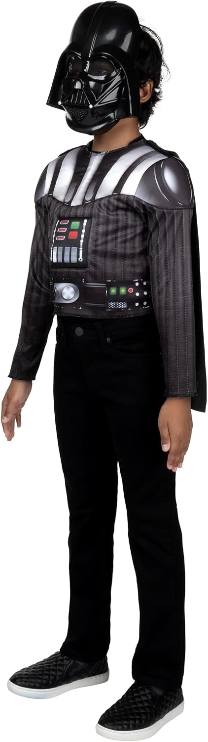 image:imageStar Wars Darth Vader Youth Muscle Chest Box Set Padded Costume Top and Cape with Plastic Mask Size S 47 Multi