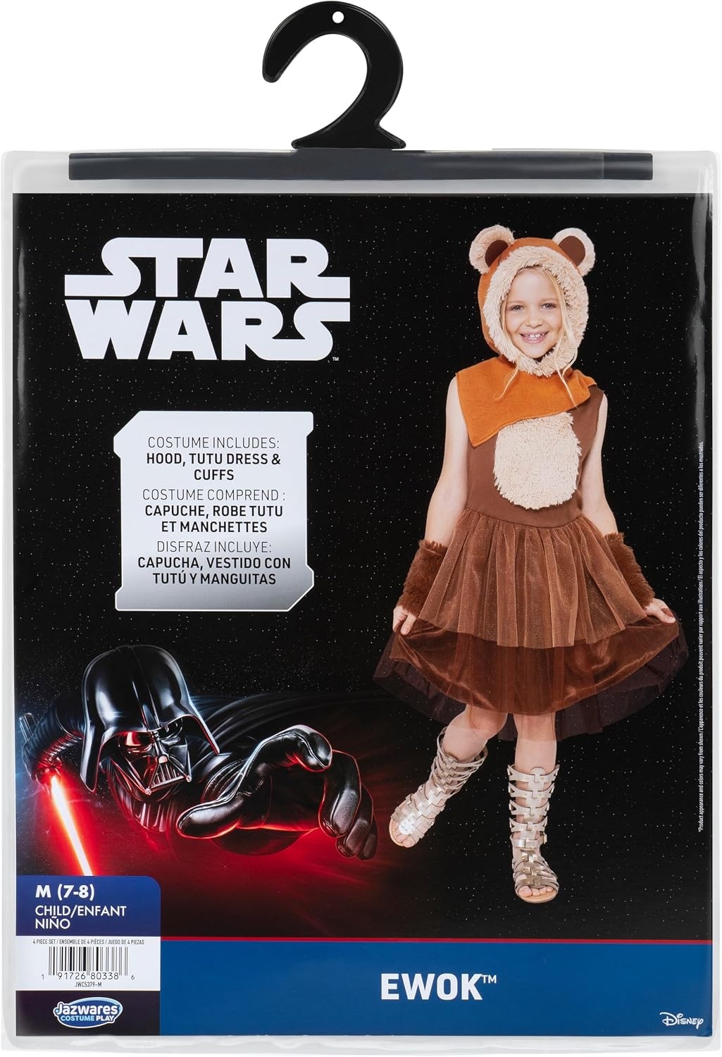 image:imageStar Wars Ewok Official Youth Halloween Dress Premium Quality Printed Dress with Detachable Hood and Sleeve CuffsXs 4