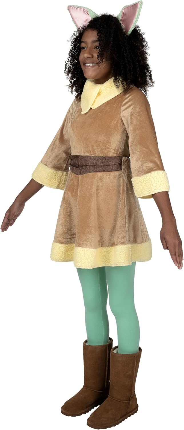 image:imageStar Wars Grogu Official Youth Halloween Dress Premium Quality Minky Robe with Minky HeadpieceL 1214