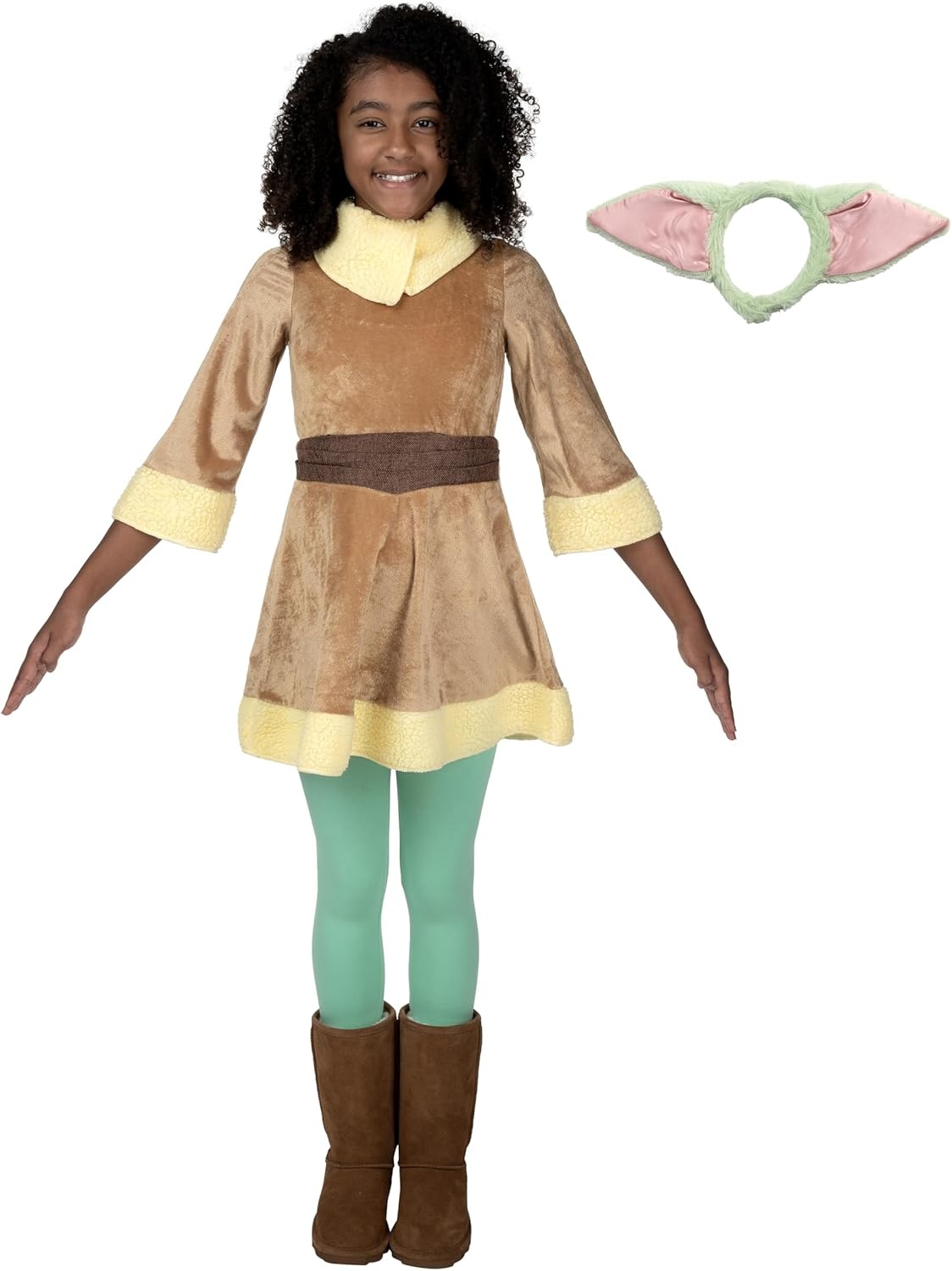 image:imageStar Wars Grogu Official Youth Halloween Dress Premium Quality Minky Robe with Minky HeadpieceL 1214