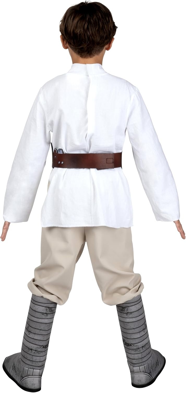 image:imageStar Wars Luke Skywalker Official Youth Costume Premium Quality Long Sleeve Tunic with Belt plus Pants with Boot CoversM 810