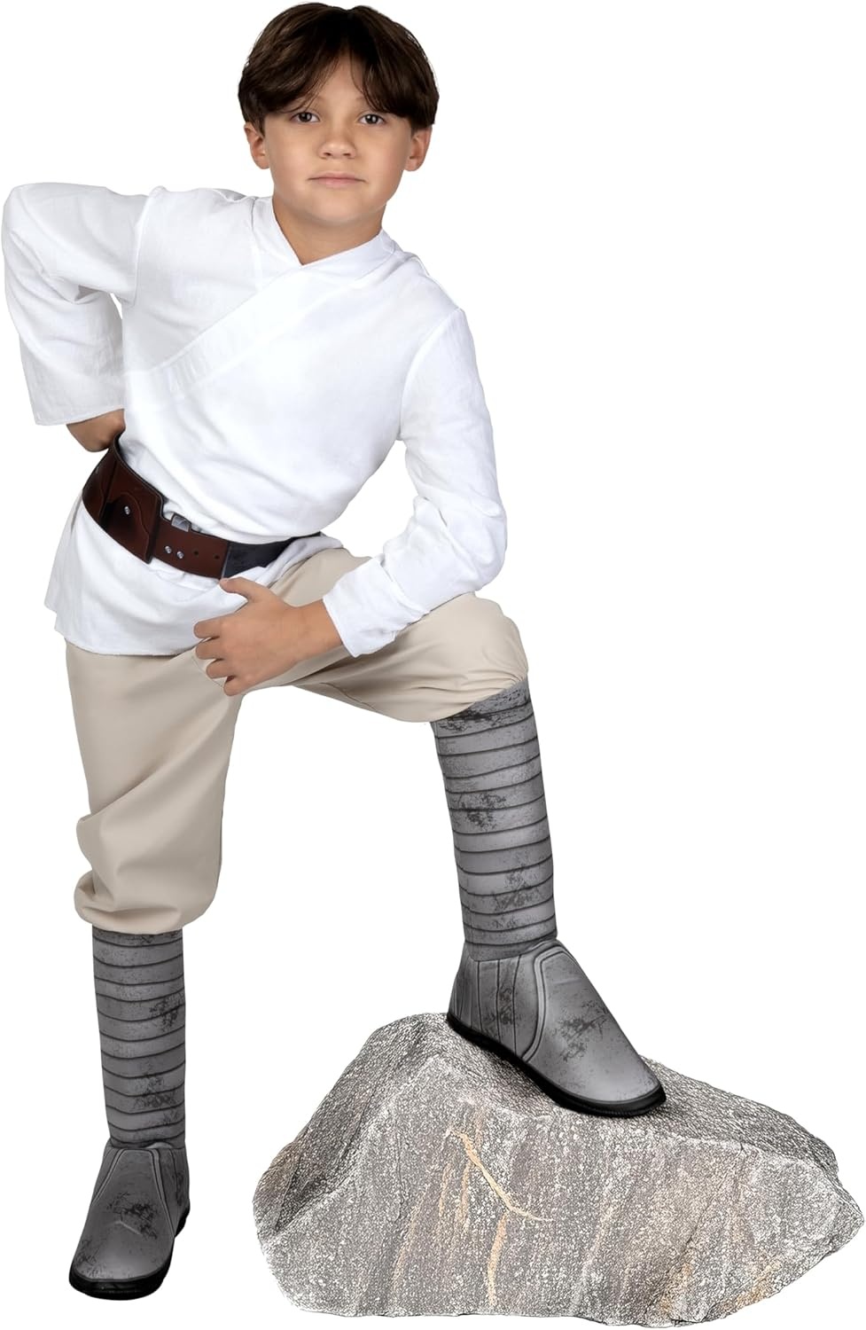image:imageStar Wars Luke Skywalker Official Youth Costume Premium Quality Long Sleeve Tunic with Belt plus Pants with Boot CoversS 57