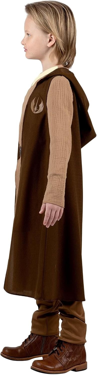 image:imageStar Wars OBIWan Kenobi Official Youth Costume Tunic and Pants Detachable Cloak with Printed Design and Printed BeltMedium
