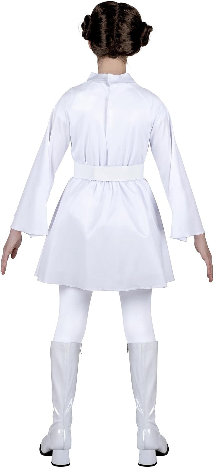 image:imageStar Wars Princess Leia Official Youth Halloween Costume Hooded Dress with Belt and WigL 1214