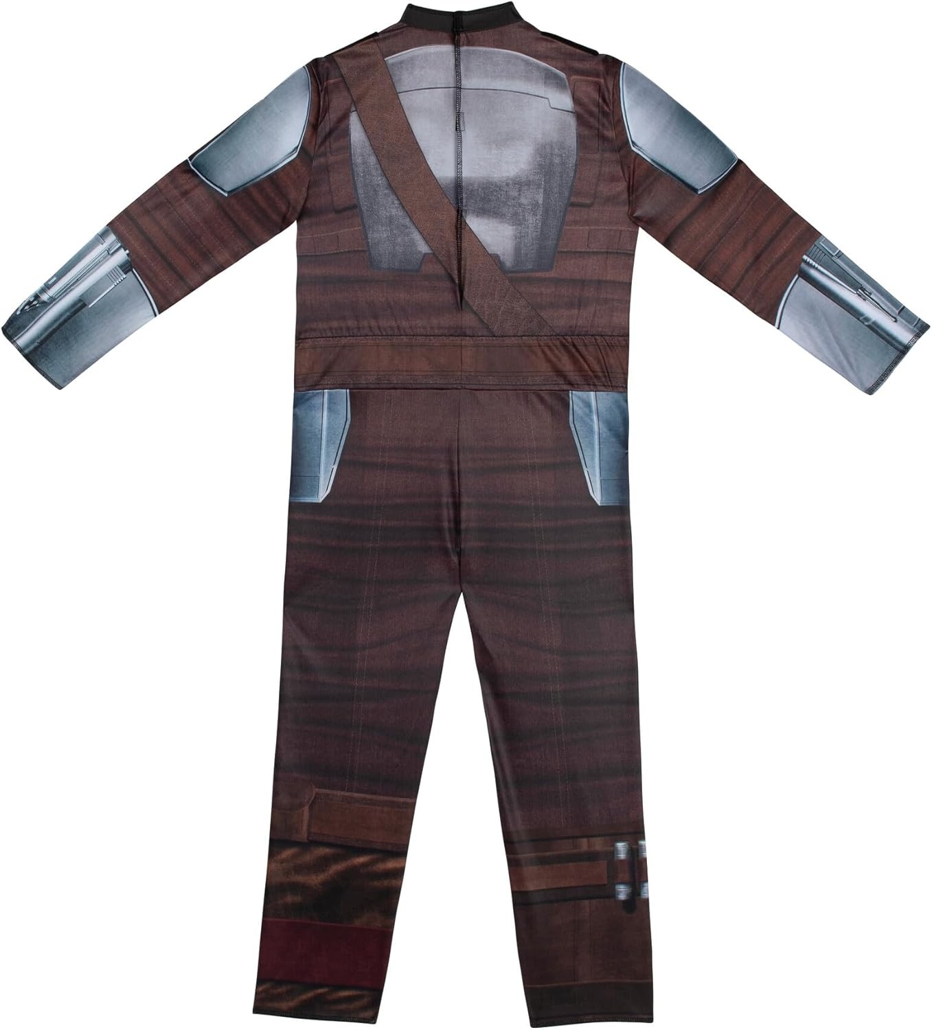 image:imageStar Wars The Mandalorian Official Youth Costume Premium Light Up Padded Jumpsuit with Plastic Mask and Detachable CapeS 57