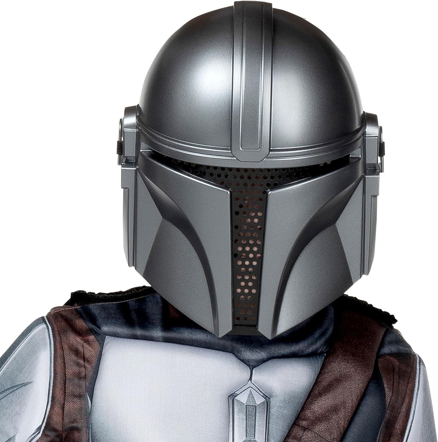 image:imageStar Wars The Mandalorian Official Youth Costume Premium Quality Padded Jumpsuit with Plastic Mask and Detachable CapeM 810