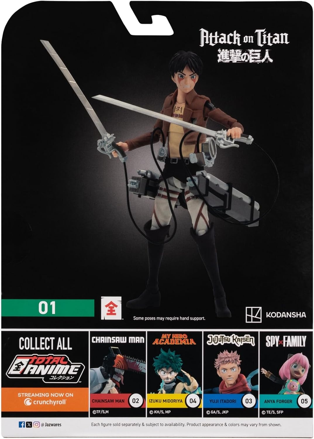 image:imageTotal Anime Izuku Midoriya 65Inch Scale Figure with Swappable Faceplates Alternate Hands and Energy EffectsEren Jaeger
