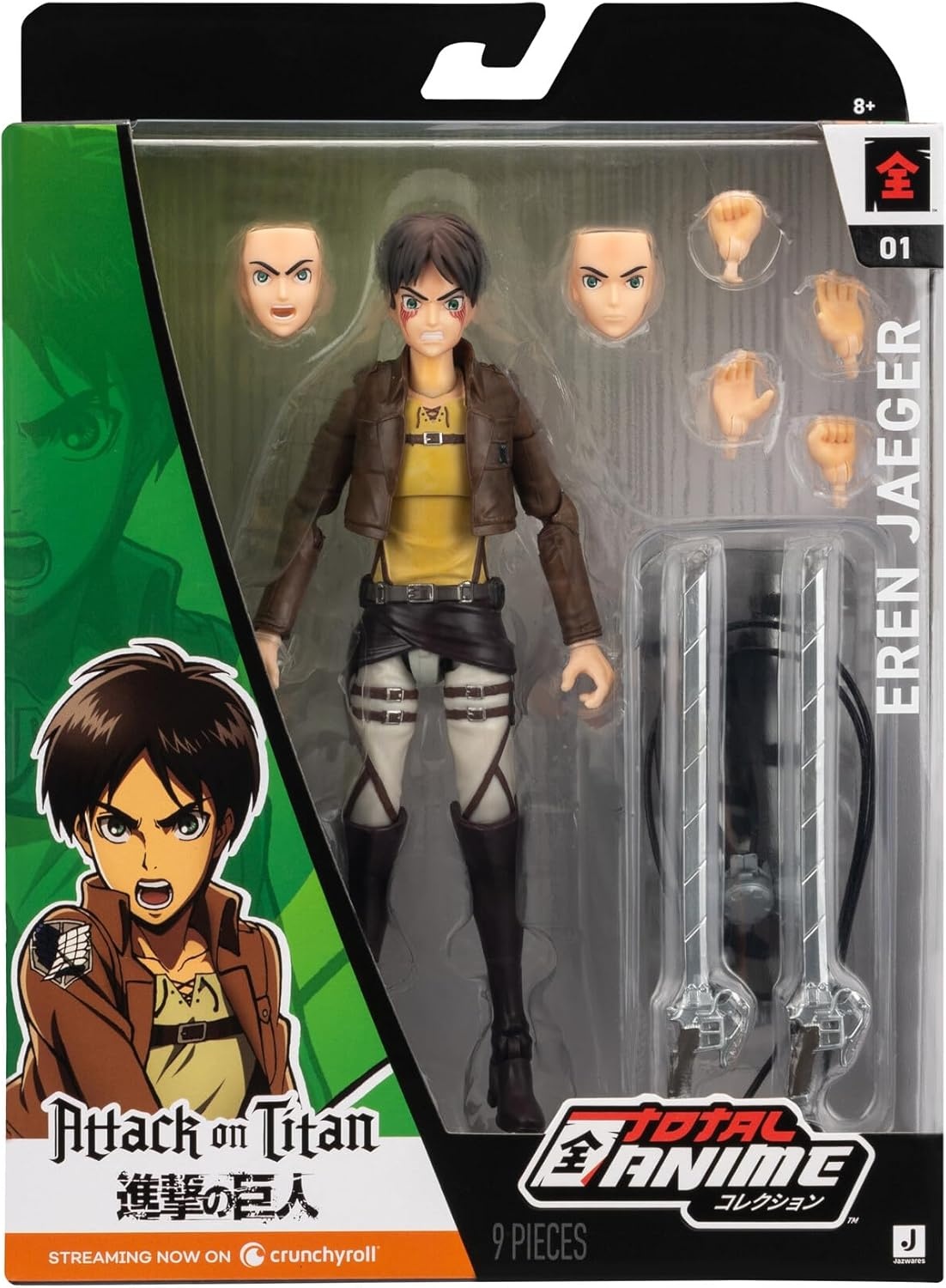 image:imageTotal Anime Izuku Midoriya 65Inch Scale Figure with Swappable Faceplates Alternate Hands and Energy EffectsEren Jaeger