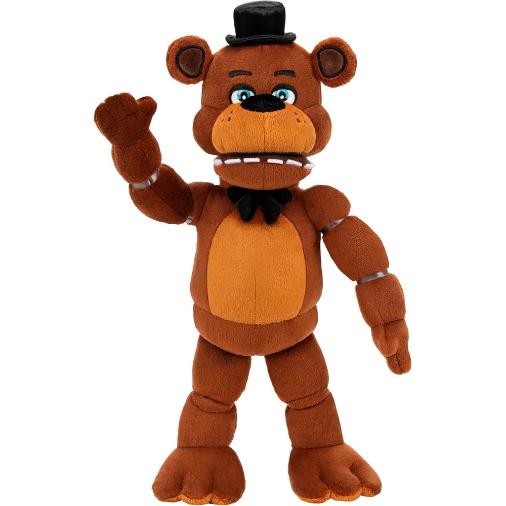 image:imageJazwares Five Nights at Freddys 14 Poseable Sound Classic Freddy Plush 4 Sounds and GlowinTheDark Eyes Ages 8