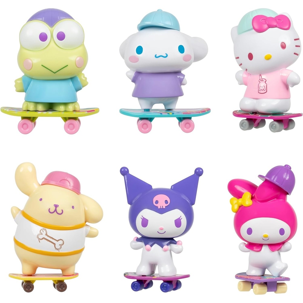 image:imageJazwares Hello Kitty and Friends 4 UltraPremier 6Figure Set Hello Kitty Kuromi My Melody Cinnamoroll Pompompurin and Keroppi Officially Licensed Sanrio Product from