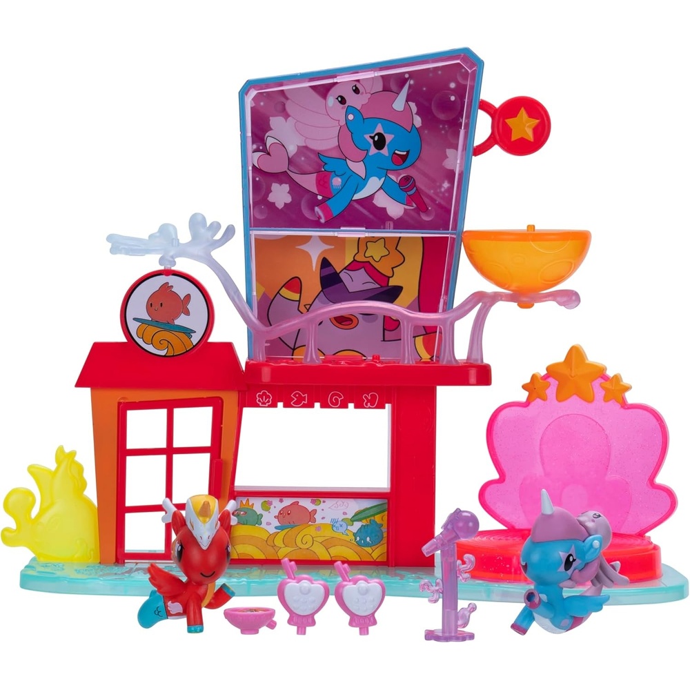 image:imageJazwares Mermicorno Starfall Octokyo Playset 2 Mermicorno Figures 4 Accessories 3 Areas of Play Ages 5 Officially Licensed Product