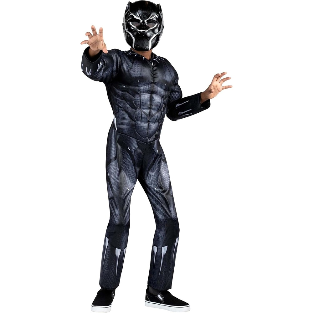 image:imageMARVEL Boys Deluxe Black Panther Costume Kids Superhero Halloween Costume Child Officially LicensedXlarge