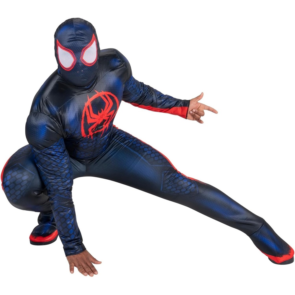 image:imageMARVEL Deluxe Adult Miles Morales Costume Mens Spiderman Halloween Costume Officially Licensed