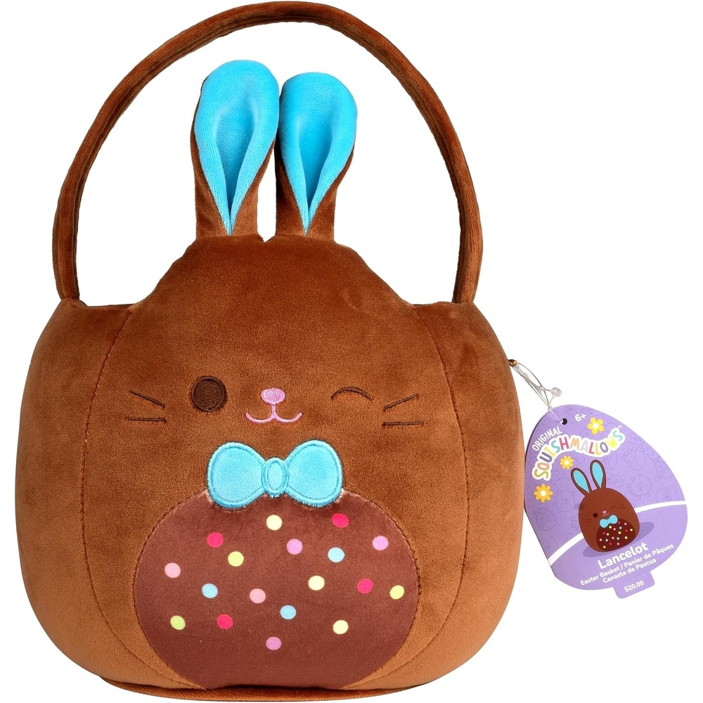 image:imageSquishmallows Original 12in Lancelot the Chocolate Bunny Egg Hunt Basket Ultrasoft Official Jazwares Plush AccessoryChocolate Bunny