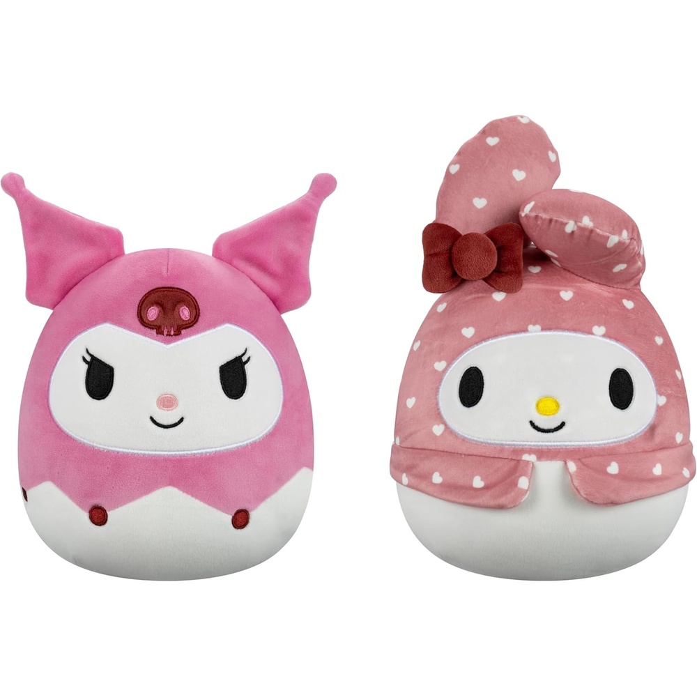 image:imageSquishmallows Original Sanrio 8in Hello Kitty 8in Pompompurin Official Jazwares Valentine Plush 2PackKuromi and My Melody