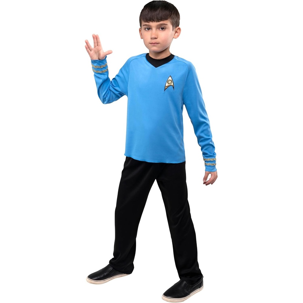 image:imageStar Trek Spock Official Youth Halloween Costume Premium Quality Long Sleeve Top with Black PantsLarge