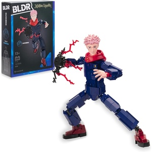 image:imageBLDR Ryomen Sukuna Buildable Action Figure Construction Set 003812Inch Articulated Constructible Figure with 341 PiecesYuji Itadori