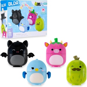 image:imageBLDR Squishmallows Buildable Figure  Emily The Bat Bebe The Bluebird Cleary The Strawberry Cow Charles The Pickle Squishmallows Fans 6 0225Series 3