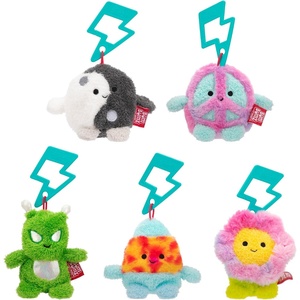 image:imageBumBumz 35inch RetroBumz Plush Keychain Assortment  Yin Yang Josh Peace Symbol MEGS Flower Jess Alien Matt and Lava Lamp Sara  from The Makers of Original Squishmallows