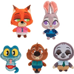 image:imageDisneys Zootopia 2 3 Mystery Tails 5Pack Mini Plush  Toys for Kids and Preschoolers  Suitable for Ages 3