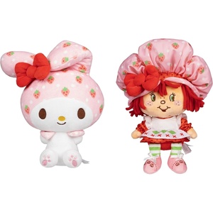 image:imageHello Kitty  8Inch Strawberry Shortcake x Hello Kitty Plush 2Pack  Officially Licensed Sanrio Product from Jazwares  Ages 6  Officially Licensed Sanrio Product From Jazwares Ages 6Hello Kitty and Strawberry Shortcake