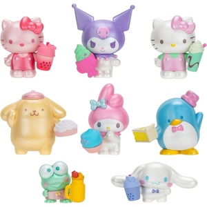 image:imageHello Kitty and Friends Sweet Snacks 8Pack with Mix and Match Sweet Accessories  2 Figures  Hello Kitty My Melody Kuromi Cinnamoroll Pompompurin Keroppi and TuxedosamSweet Snacks