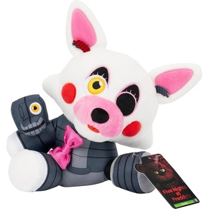 image:imageJazwares Five Nights at Freddys Toy Chica Plush  8Inch Stuffie with Soft Material and GlowinTheDark EyesMangle