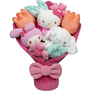 image:imageJazwares Hello Kitty and Friends  12inch Plush Special Occasion Bouquet  9 Plush  Officially Licensed Hello Kitty and Friends Product Ages 6