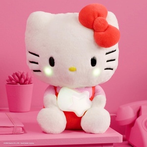 image:imageJazwares Hello Kitty and Friends  Hello Kitty 10inch Illuminating Feature Plush  5 Colors and Twinkle Sounds  Amazon Exclusive  Officially Licensed Sanrio Product from Ages 6