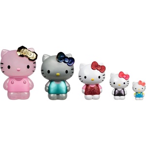 image:imageJazwares Hello Kitty and Friends 50th Anniversary Nesting Figures  Five Figures 6 to 2 Each with a Unique Finish  5 Decades of Friendship  Officially Licensed Sanrio Product from