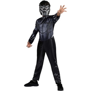 image:imageMARVEL Black Panther Official Youth Halloween Costume  Printed Jumpsuit with Plastic MaskL 1214