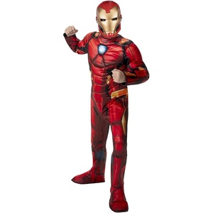 image:imageMARVEL Boys Deluxe Iron Man Costume Kids Tony Stark Superhero Halloween Costume Child  Officially LicensedL 1214