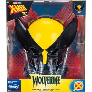 image:imageMARVEL Wolverine Official Adult Halloween Accessory Kit  Plastic Mask with Elastic Strap plus Two Claw Accessories