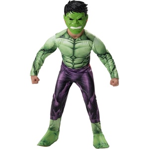 image:imageMarvel Boys Deluxe Hulk Costume Incredible Hulk Child Bruce Banner Kids Halloween Costume  Officially LicensedS 57
