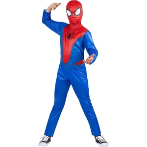 image:imageMarvel SpiderMan Official Youth Halloween Costume  Printed Jumpsuit with Fabric MaskM 810
