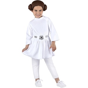image:imageSTAR WARS Princess Leia Toddler Costume  Fabric Dress and Belt with Fabric Headpiece