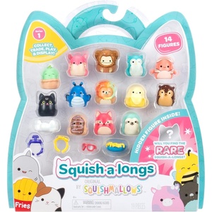 image:imageSquishalongs 14 Pack  Series 1  14 1 MiniSquish with 4 Accessories Ring and Collectors Guide  Collect Trade amp Play